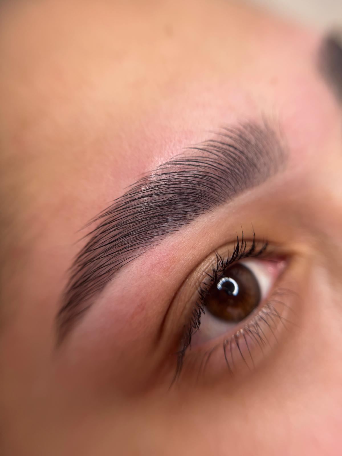 Diseño de cejas en henna